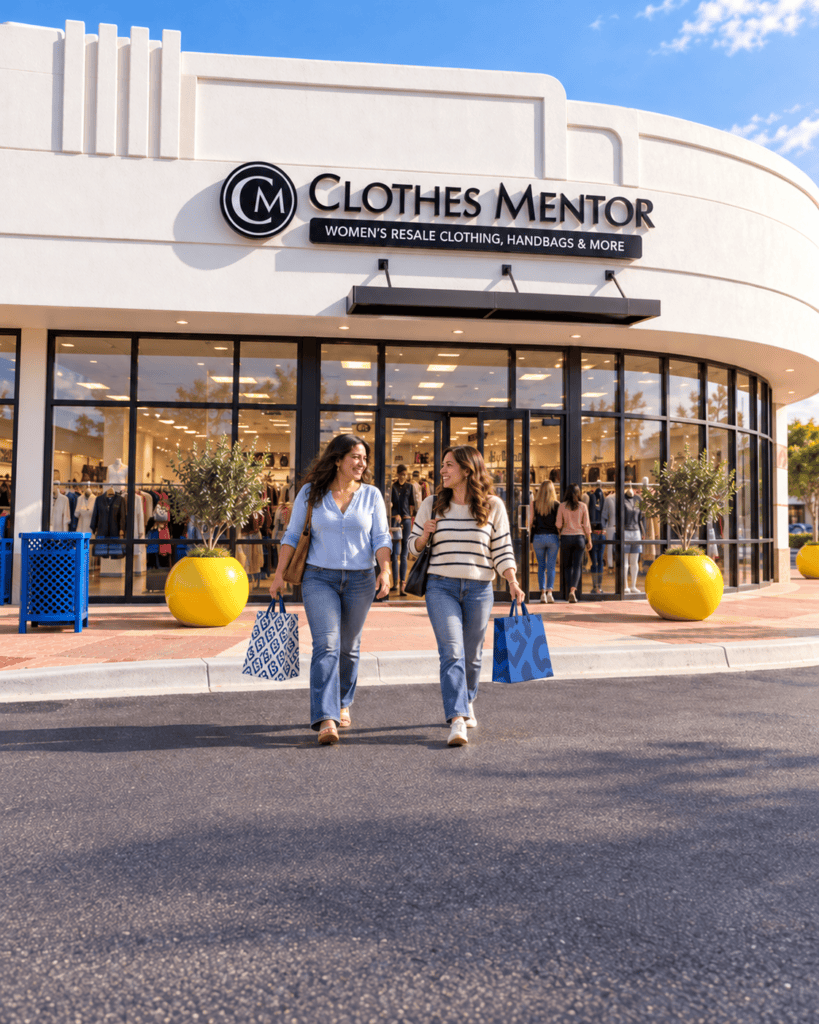 Sunny Clothes Mentor Shopping Scene